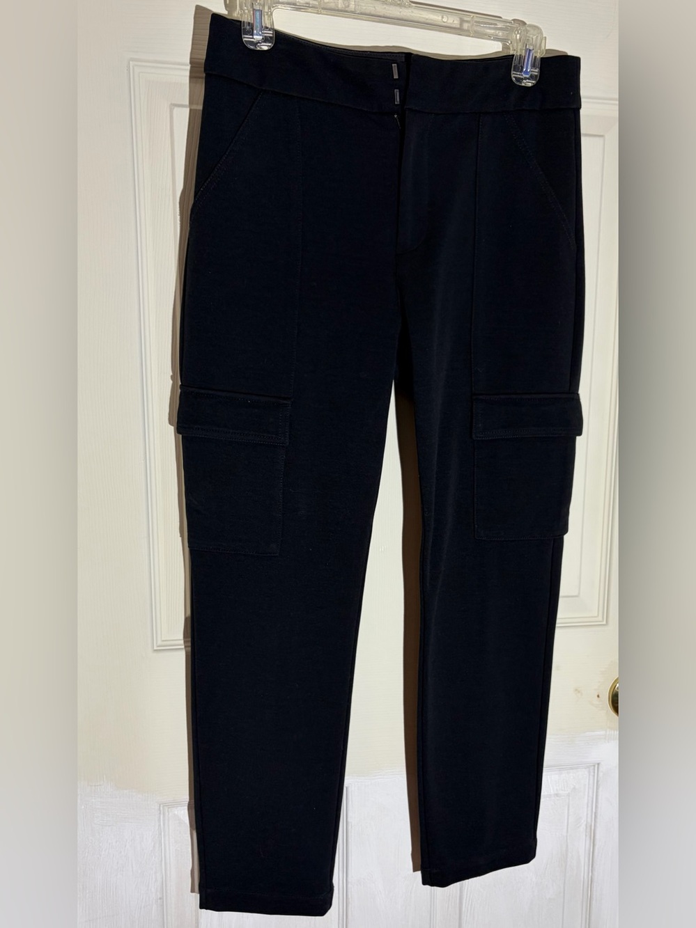 Anthropologie The Essential Slim Cargo Pants Women’s Black Sz 6 Utility Chic